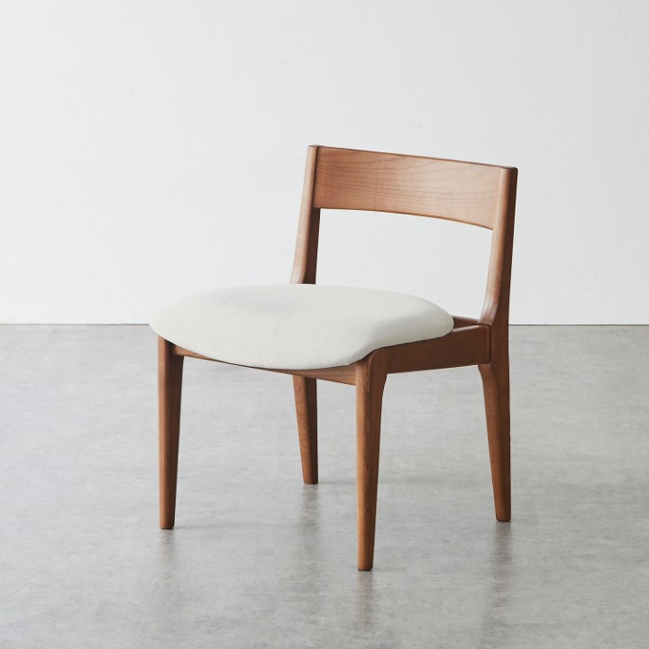 アームレスチェア / ファブリック座面