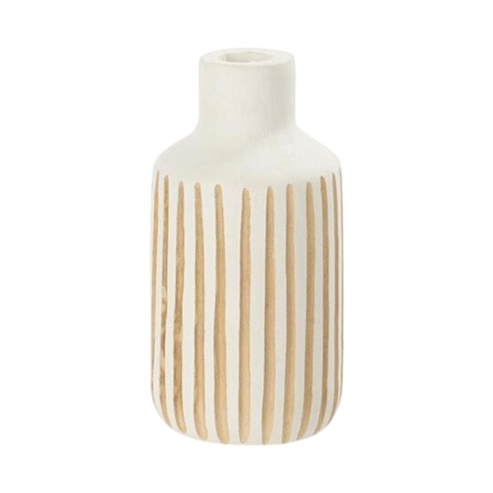 ウッドフラワーベース ホワイトＳ