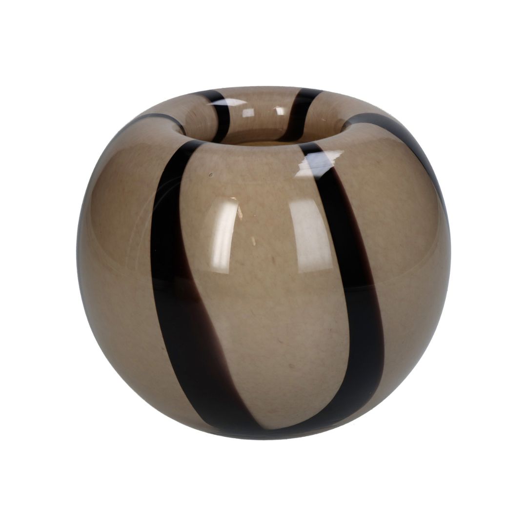 フラワーベース ベージュ 15x15x12cm
