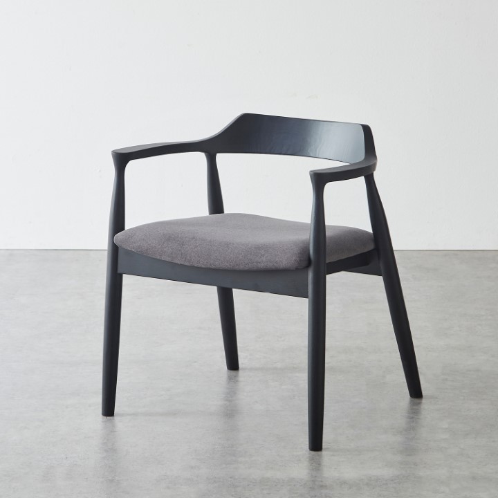 アームチェア / ファブリック座面