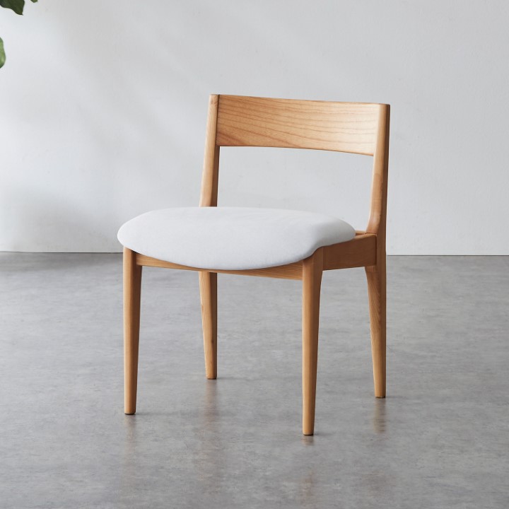 アームレスチェア / ファブリック座面