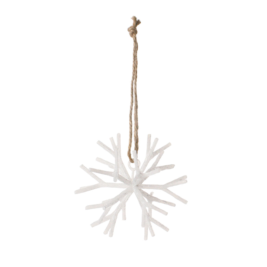 ブランチスノー クリスマス オーナメント ホワイト / 5点セット